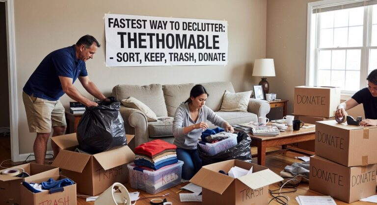 what is the fastest way to declutter ththomable